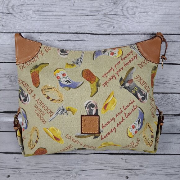 Dooney & Bourke Purse Western Cowboy Print - Picture 3 of 15